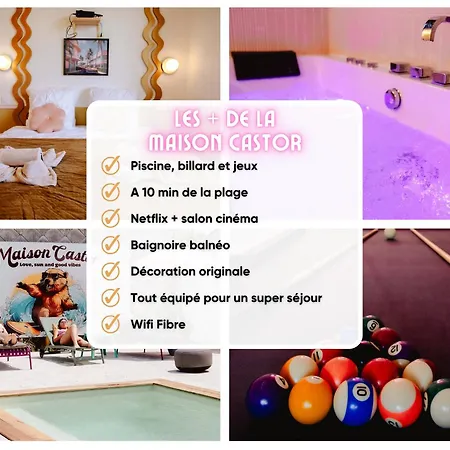 Maison Castor, Balneo Et Billard Chez Ivona