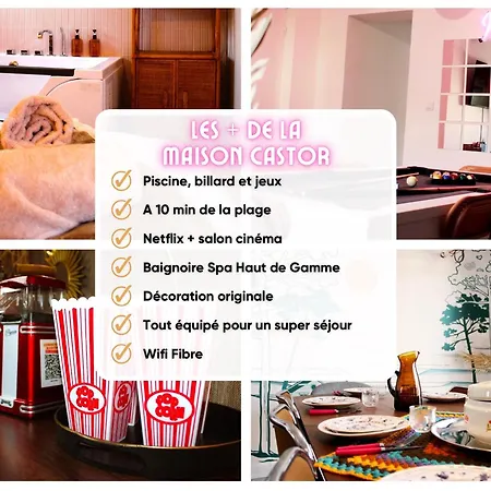 Maison Castor, Balneo Et Billard Chez Ivona Villa Mimizan